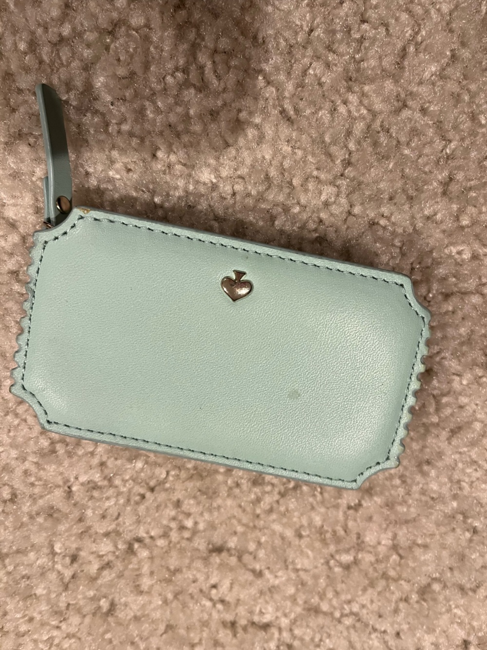 Kate Spade Rare Admit One Ticket Zip Wallet - Mint Green - Picture 4 of 14